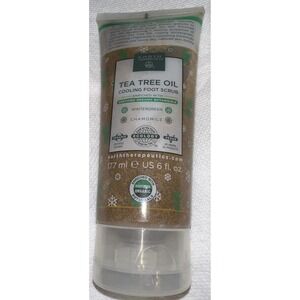 Earth Therapeutics Tea Tree Oil Cooling Foot Scrub 6oz. New.